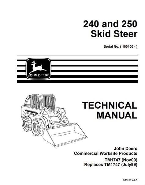 john deere 250 skid steer serial number|john deere 250 manual.